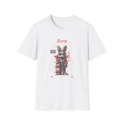 Bunny Blood Graphic Tee for Animal Lovers, Streetwear, Casual Wear, Gifts for Birthdays, Unique Fashion Statement
